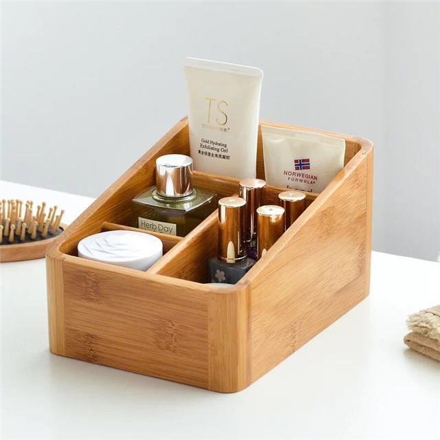 Cheap Wooden cosmetic organizer Bamboo Fiber Home Use Cosmetic