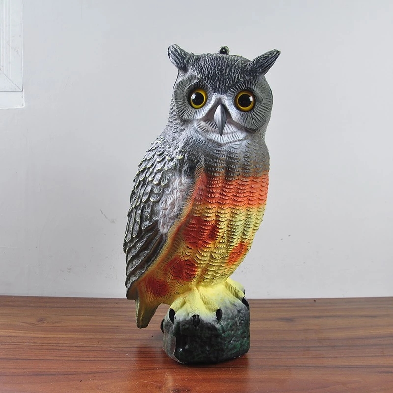 plastic owl garden ornaments