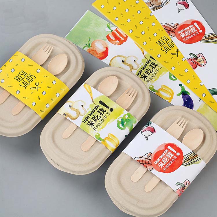 Wholesale Disposable Biodegradable Kraft Paper Bento Lunch Box With Lid