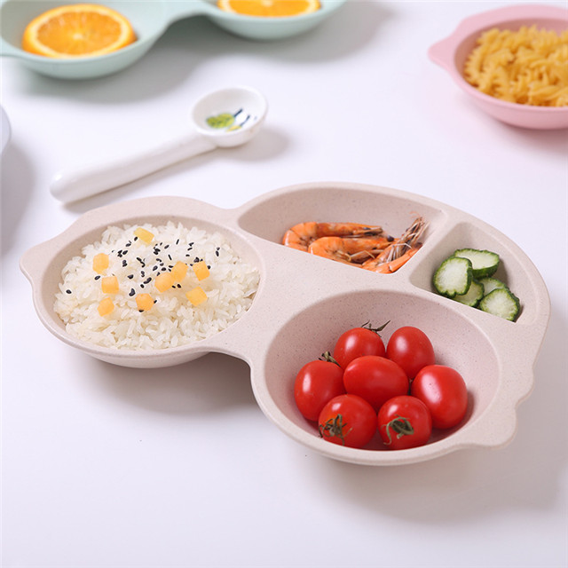 Customized Made Bamboo Fiber Kids Plate, Bamboo Plates for Kids Buy