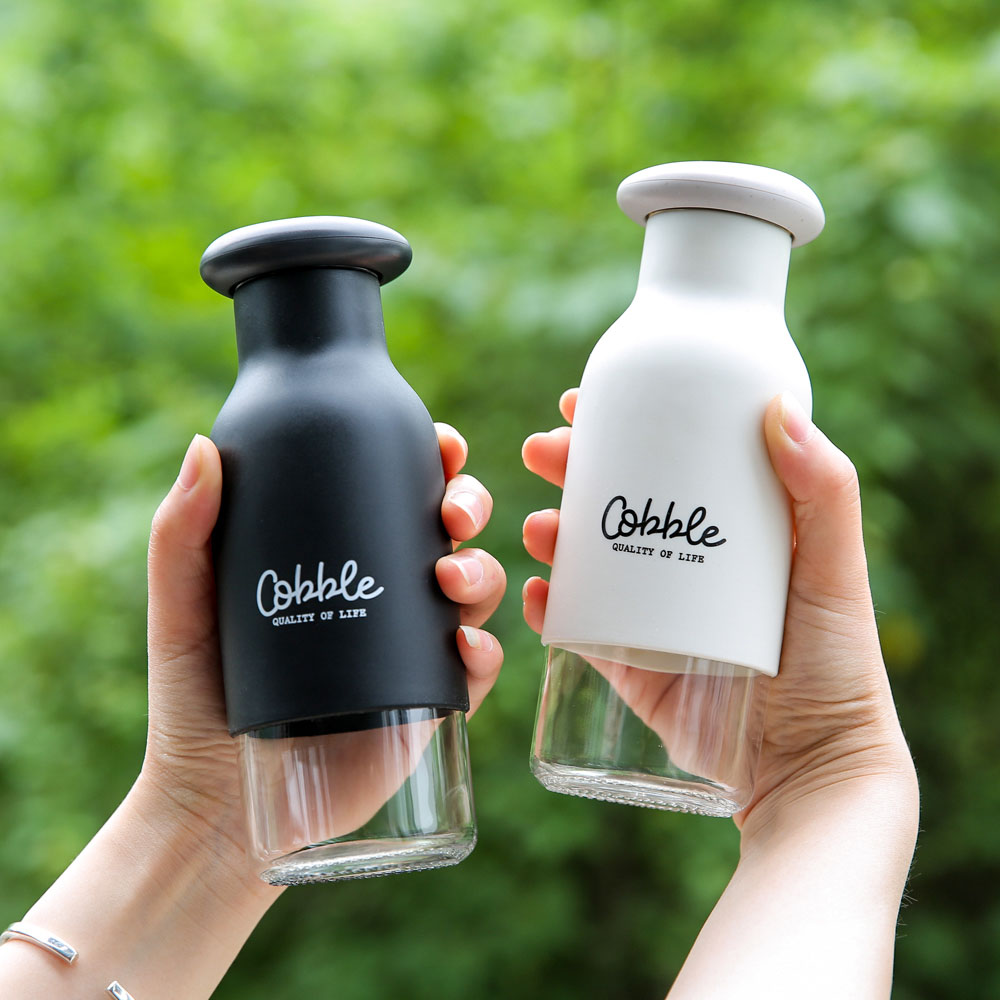 glass water bottles custom logo