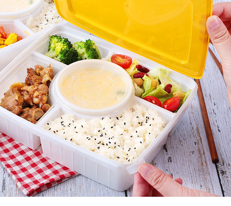 Meal Prep Containers 5 Compartment Food Storage Bento plastic Reusable ...