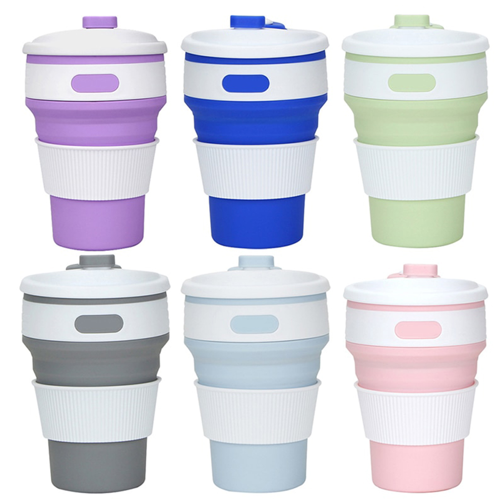 350ml/12oz Portable Folding Coffee Cups Travel Telescopic Collapsible ...